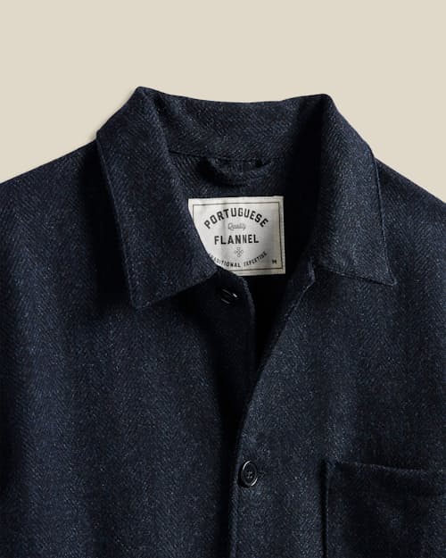 laydown detail image of Labura Wool Herringbone Jacket