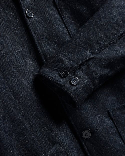 laydown detail image of Labura Wool Herringbone Jacket