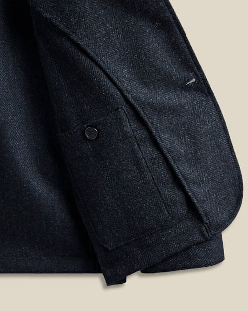 laydown detail image of Labura Wool Herringbone Jacket