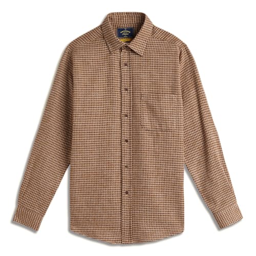 laydown image of Abstract Pie Poule Flannel Shirt