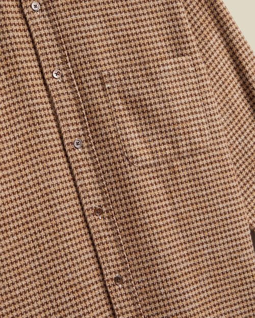 laydown detail image of Abstract Pie Poule Flannel Shirt