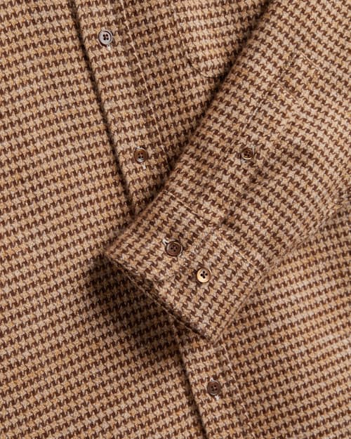 laydown detail image of Abstract Pie Poule Flannel Shirt