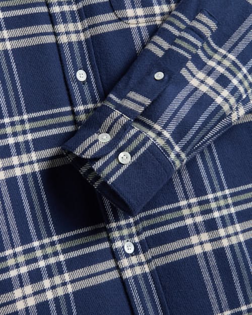 laydown detail image of Front Plaid Long Sleeve Shirt