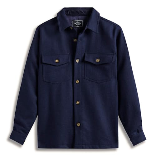 laydown image of Wool Field Overshirt