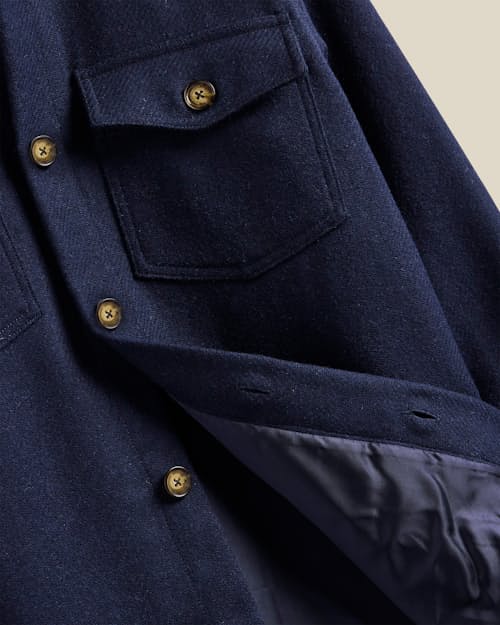 laydown detail image of Wool Field Overshirt