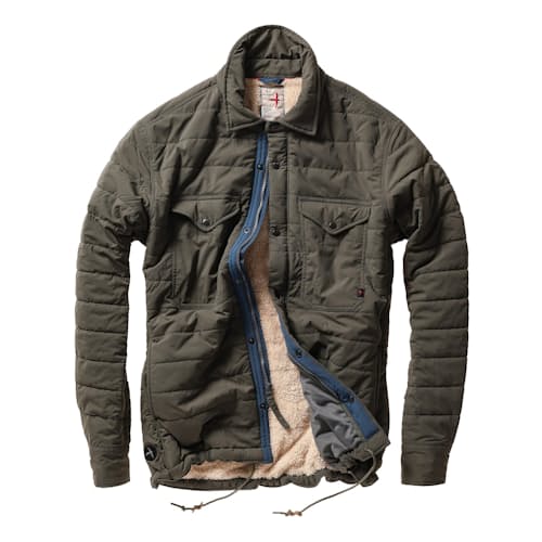 laydown image of Quilted Superfleece Jacket - Exclusive