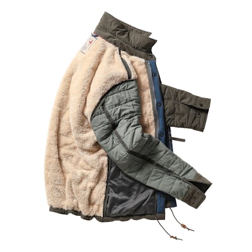 laydown image of Quilted Superfleece Jacket - Exclusive