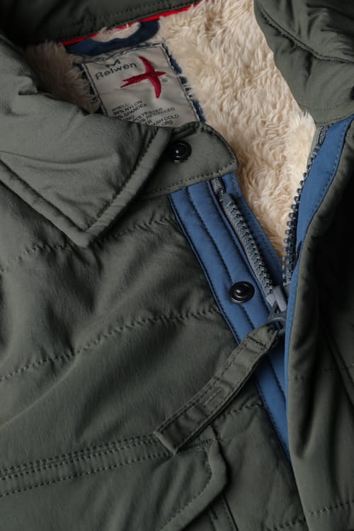 laydown detail image of Quilted Superfleece Jacket - Exclusive
