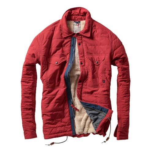 laydown image of Quilted Superfleece Jacket - Exclusive