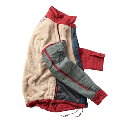laydown image of Quilted Superfleece Jacket - Exclusive