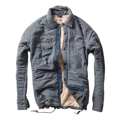 laydown image of Quilted Superfleece Jacket - Exclusive