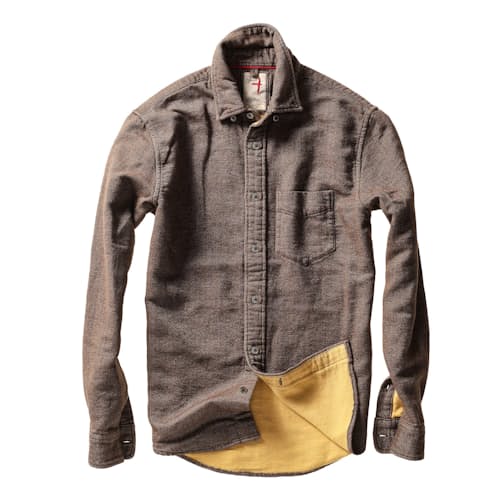 laydown image of Chamois Lined Flannel Shirt