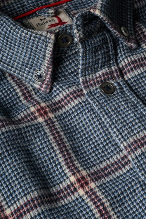 laydown detail image of Chamois Lined Flannel Shirt