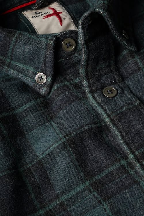 laydown detail image of Chamois Lined Flannel Shirt