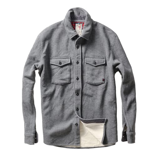 laydown image of Pique Fleece Workshirt