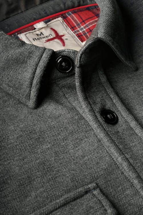laydown detail image of Pique Fleece Workshirt