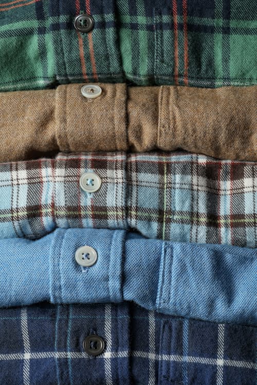 laydown detail image of Flyweight Flannel Shirt