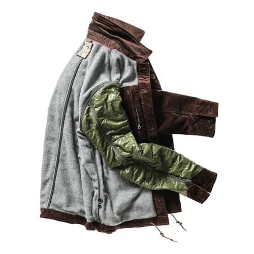 laydown image of Pile-Lined Chore Coat