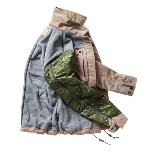 laydown image of Pile-Lined Chore Coat