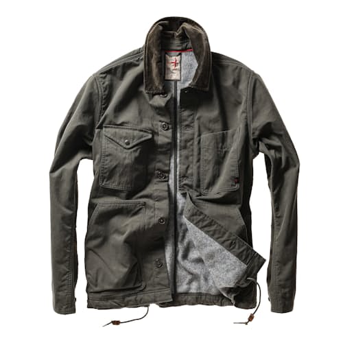 laydown image of Pile-Lined Chore Coat