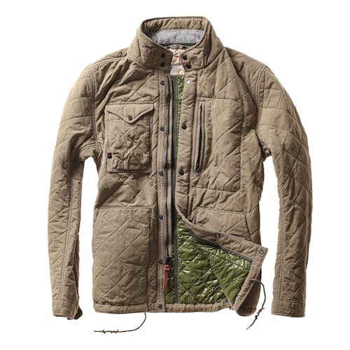laydown image of Quilted Insulated Tanker Jacket