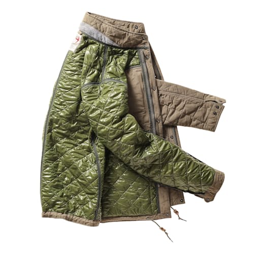laydown image of Quilted Insulated Tanker Jacket