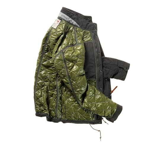 laydown image of Quilted Insulated Tanker Jacket