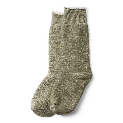 laydown image of Double Face Crew Socks