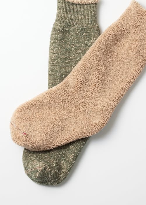 laydown detail image of Double Face Crew Socks