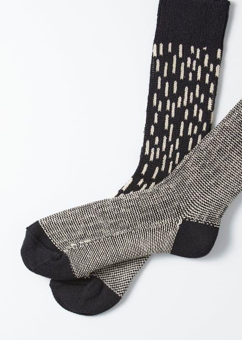 laydown detail image of Rain Drop Crew Socks
