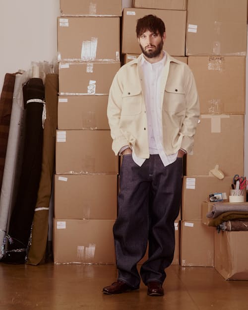 lifestyle image of Wool Over Shirt
