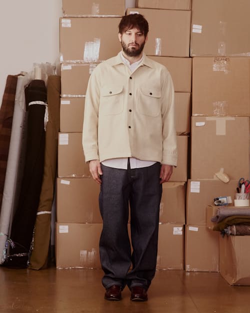 lifestyle image of Wool Over Shirt