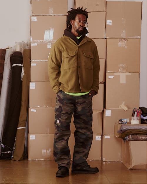 lifestyle image of Wool Over Shirt