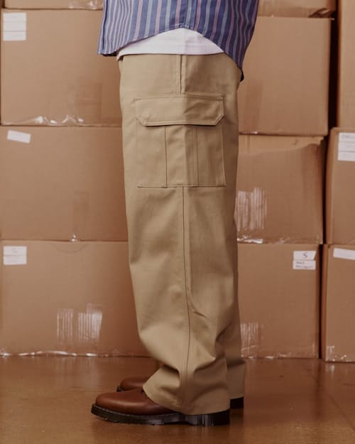 lifestyle image of Utility Cotton Twill Cargo Pant
