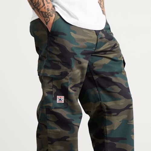 on model image of Utility Cotton Twill Cargo Pant