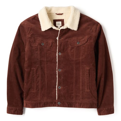 laydown image of Sherpa Lined Trucker Jacket