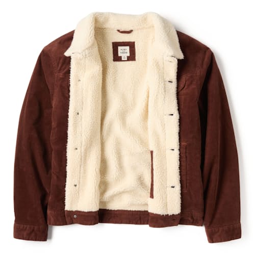 laydown image of Sherpa Lined Trucker Jacket