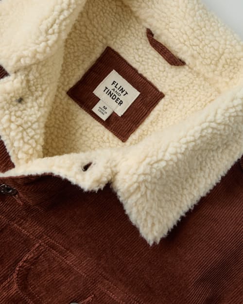 laydown detail image of Sherpa Lined Trucker Jacket