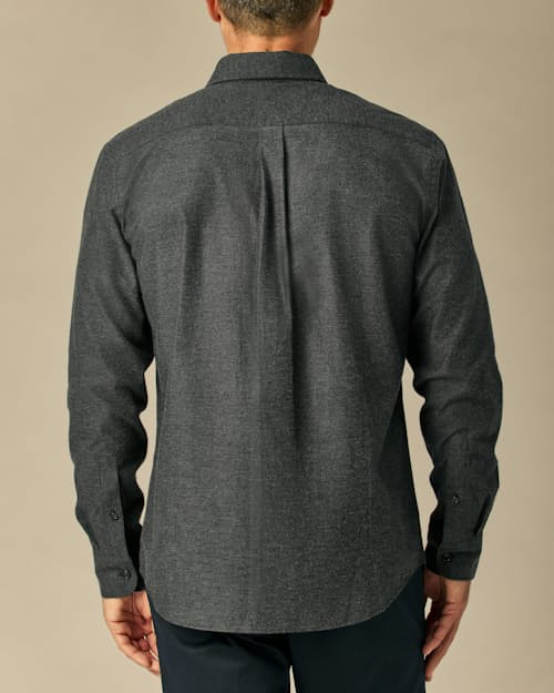 lifestyle image of Brushed Woven Dress Shirt