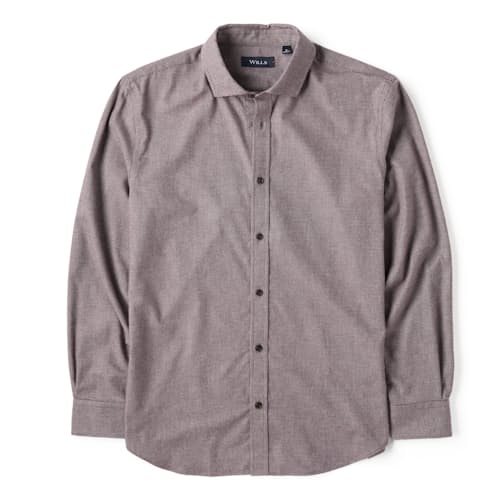 laydown image of Brushed Woven Dress Shirt