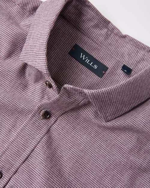 laydown detail image of Brushed Woven Dress Shirt