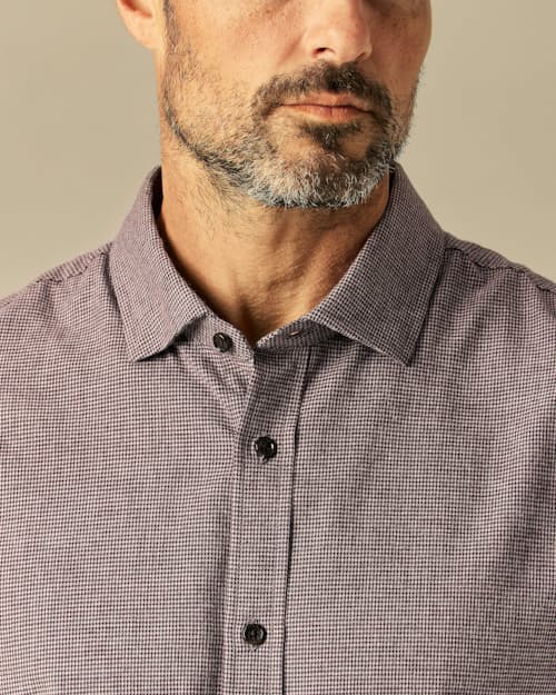 lifestyle image of Brushed Woven Dress Shirt