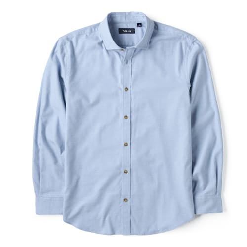 laydown image of Brushed Woven Dress Shirt