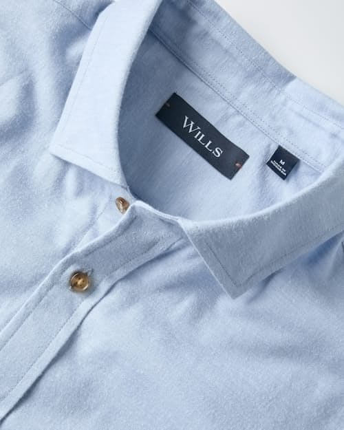 laydown detail image of Brushed Woven Dress Shirt