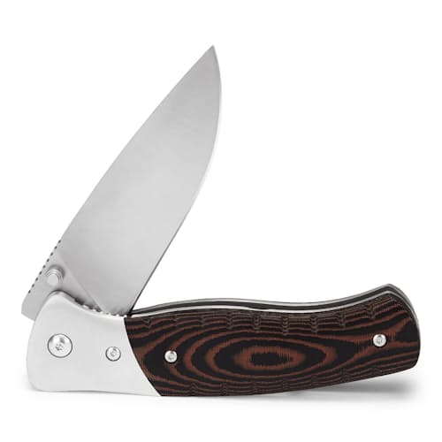 laydown image of 836 Folding Selkirk Knife