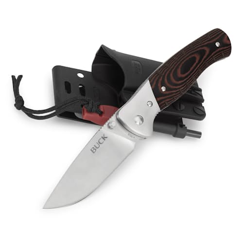 laydown image of 836 Folding Selkirk Knife
