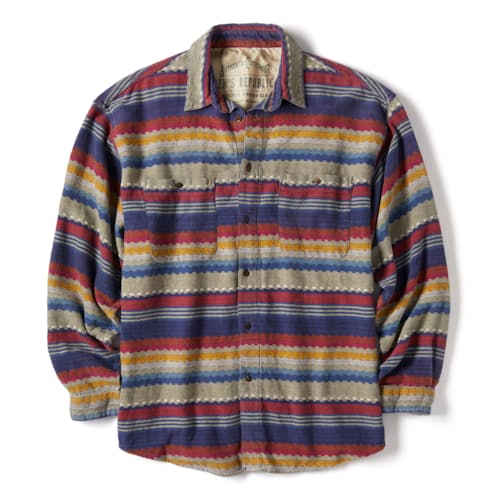 laydown image of Vintage 2000s Striped Shirt