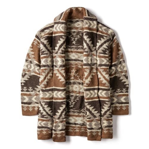 laydown image of Vintage 1990s Southwestern Cardigan Sweater