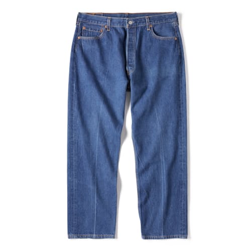 laydown image of Vintage 1990s Levi's Made in USA Jeans