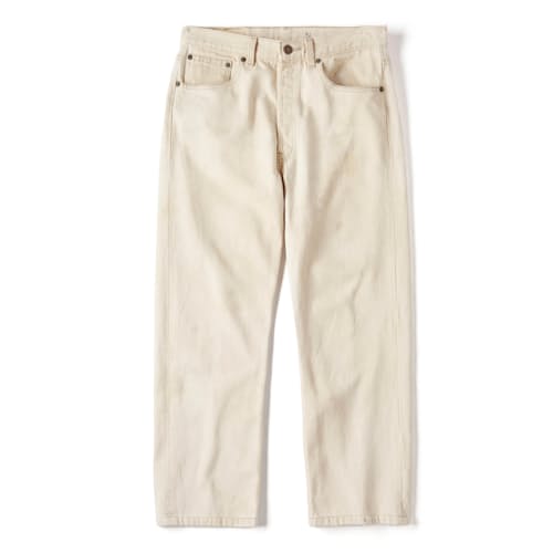 laydown image of Vintage 1990s Levi's Made in USA Jeans